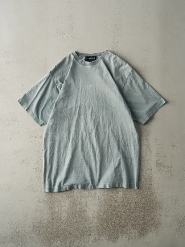 Vintage 90s Washed Green Denver Hayes Blank Tee (M/L) sold by Rebalance Vintage