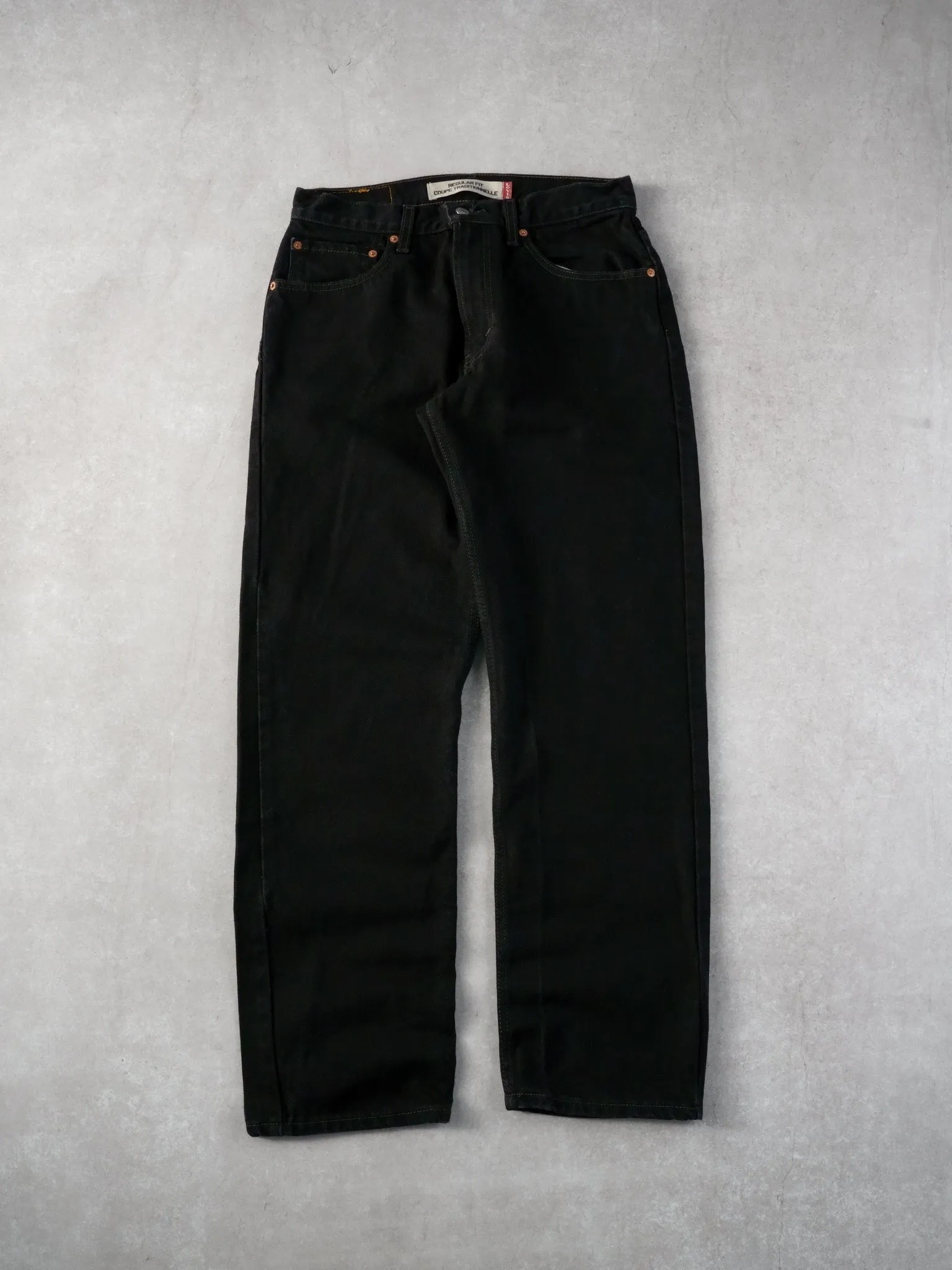 Vintage 90s 505 Black Levi's Denim Jeans (32x30) sold by Rebalance Vintage