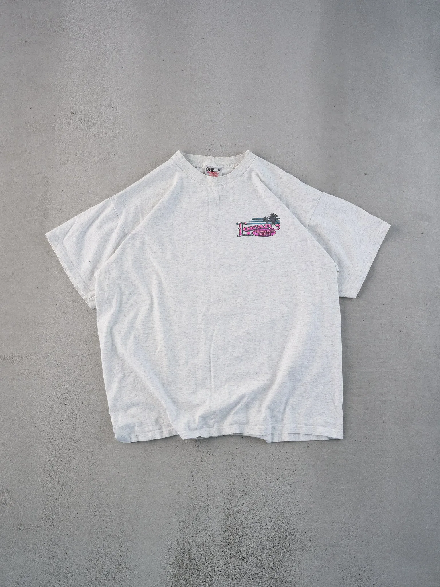 Vintage 94' Light Grey Knoxville Tennessee Lokar Tee (L) sold by Rebalance Vintage product image thumbnail 2
