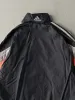 Vintage 90s Black, Grey, White & Orange Adidas Windbreaker Jacket (M) sold by Rebalance Vintage