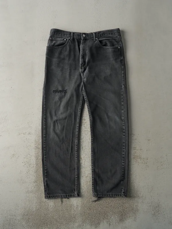 Vintage Y2K Faded Black Levi's 505 Denim Pants (35.5x30) sold by Rebalance Vintage