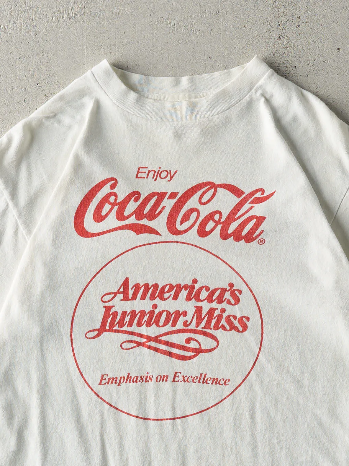 Vintage 90s White Coca Cola Single Stitch Tee (M) sold by Rebalance Vintage product image thumbnail 2