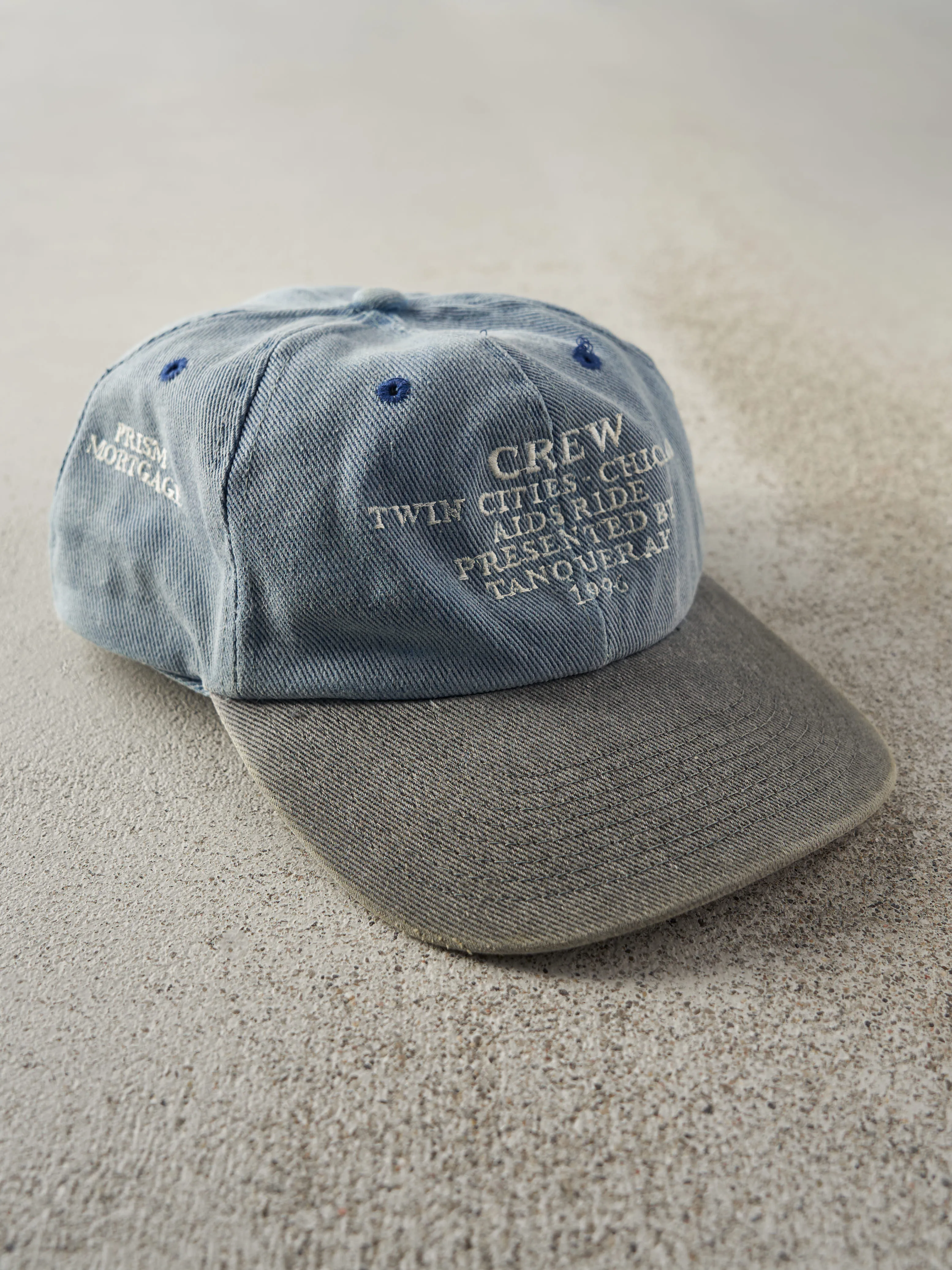 Vintage 96' Washed Blue & Grey Embroidered Crew Twin Cities Strap Back sold by Rebalance Vintage product image thumbnail 3