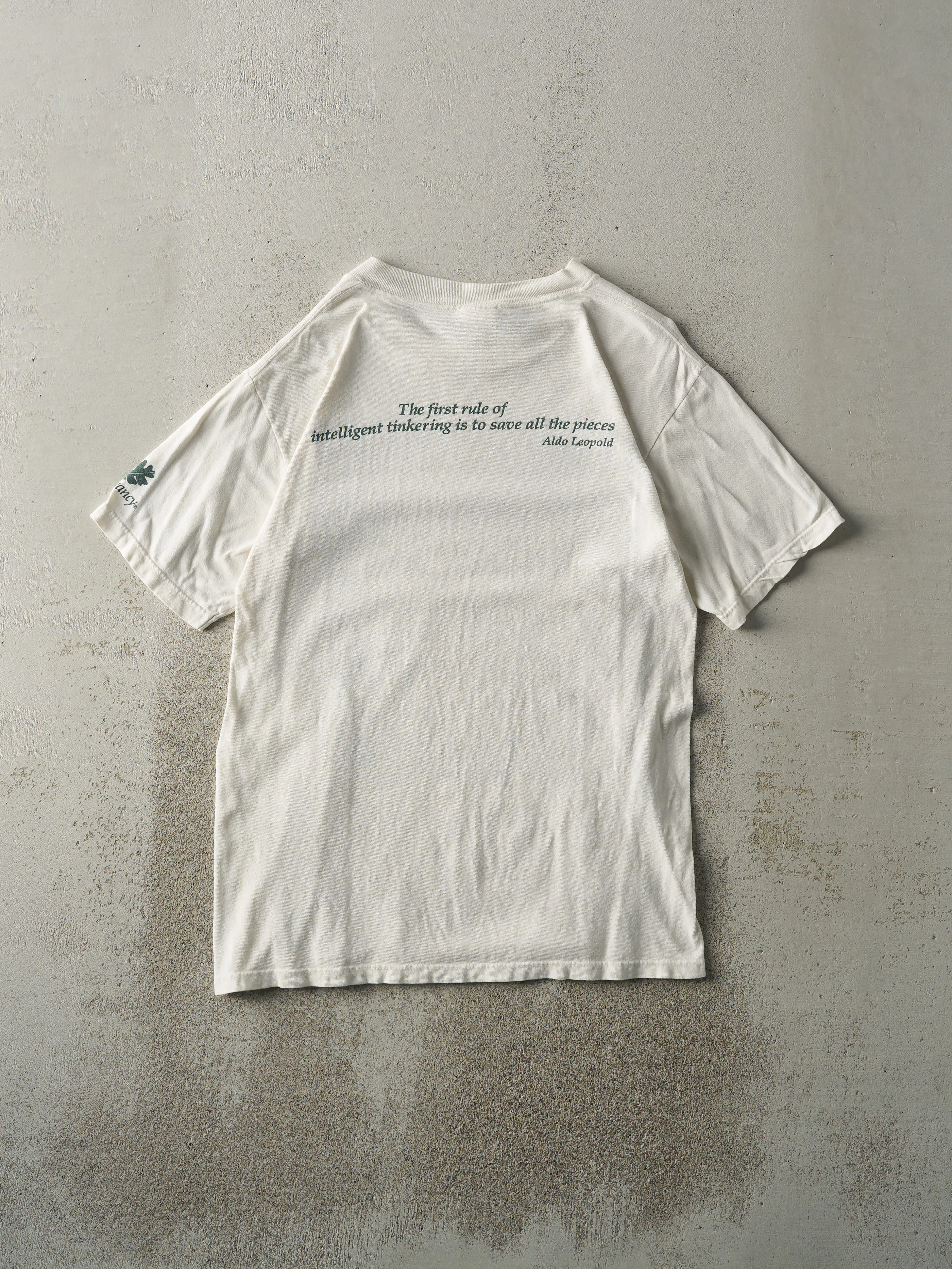 Vintage 90s Beige Nature Conservancy Wolf Tee (S/M) sold by Rebalance Vintage product image thumbnail 2