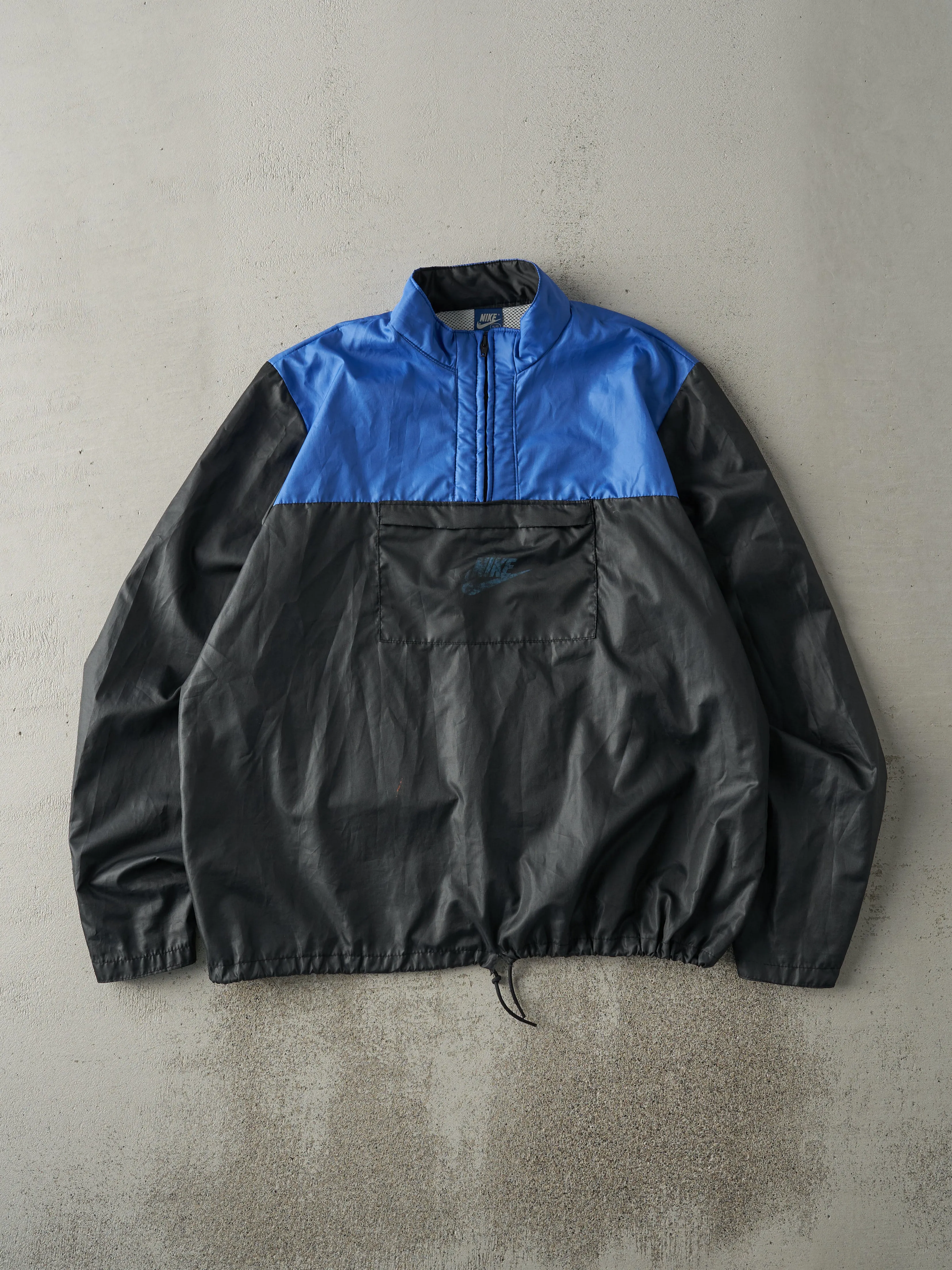 Vintage 90s Blue & Black Nike Windbreaker Jacket (XL) sold by Rebalance Vintage