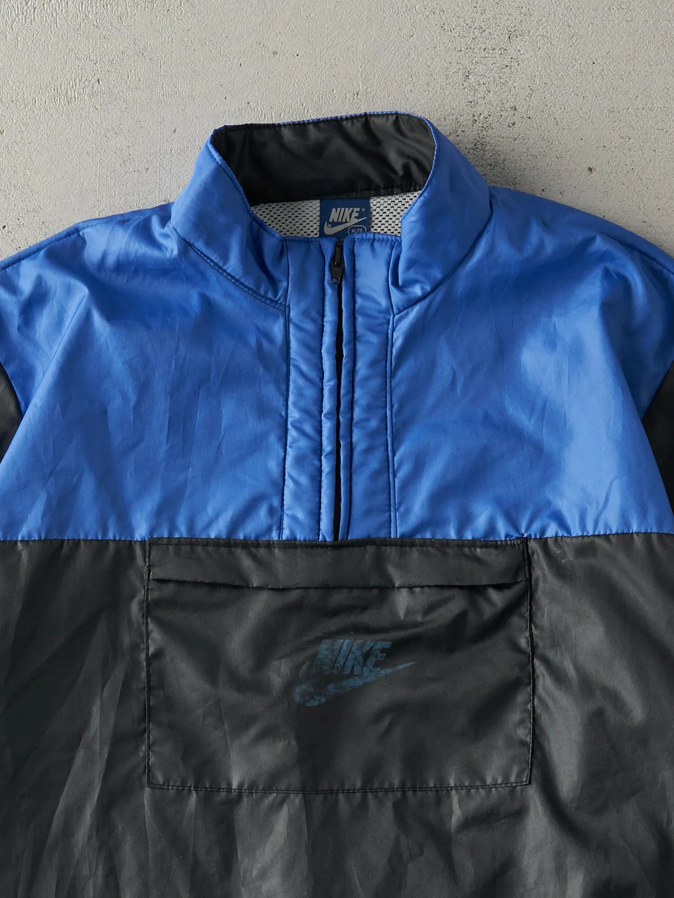 Vintage 90s Blue & Black Nike Windbreaker Jacket (XL) sold by Rebalance Vintage product image thumbnail 3