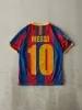 Vintage Y2K Blue & Red Striped Nike Messi Soccer Jersey (XS) sold by Rebalance Vintage