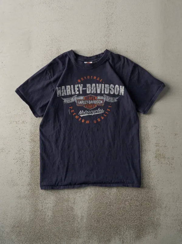 14' Faded Navy Blue St. Augustine Florida Harley Davidson Tee (S) sold by Rebalance Vintage