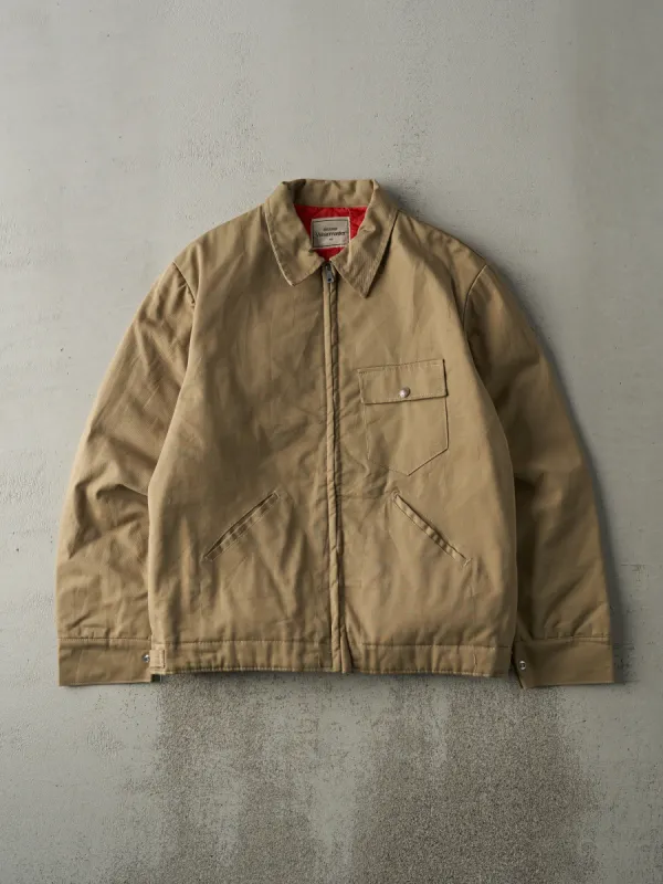 Vintage 80s Beige Sears Quilt Lined Workwear Jacket (M) sold by Rebalance Vintage