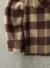Vintage 80s Brown & Beige Wool Flannel Jacket (S) sold by Rebalance Vintage