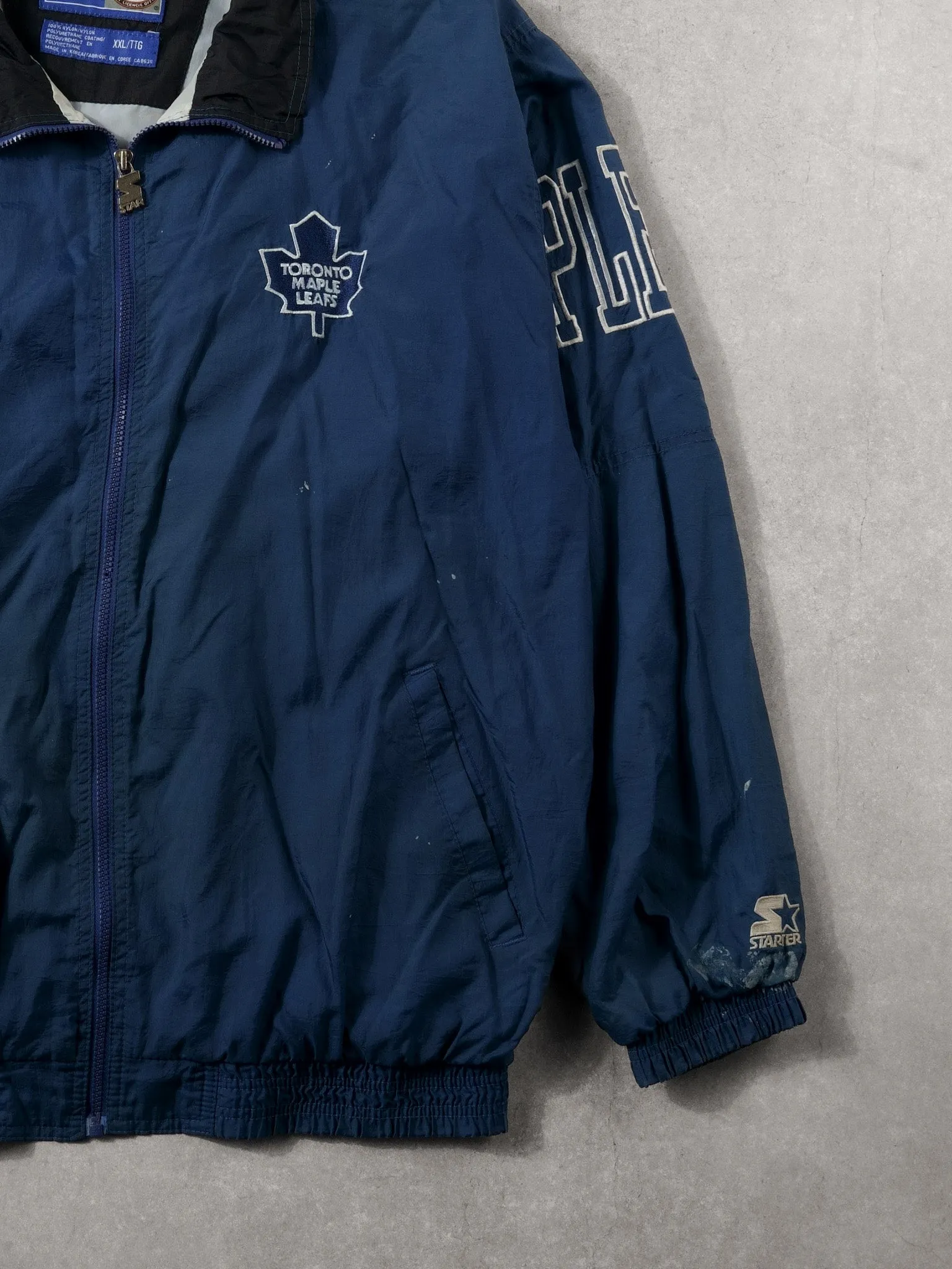 Vintage 90s Blue Toronto Maple Leafs NHL Starters Jacket (XXL) sold by Rebalance Vintage product image thumbnail 5