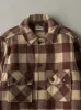 Vintage 80s Brown & Beige Wool Flannel Jacket (S) sold by Rebalance Vintage