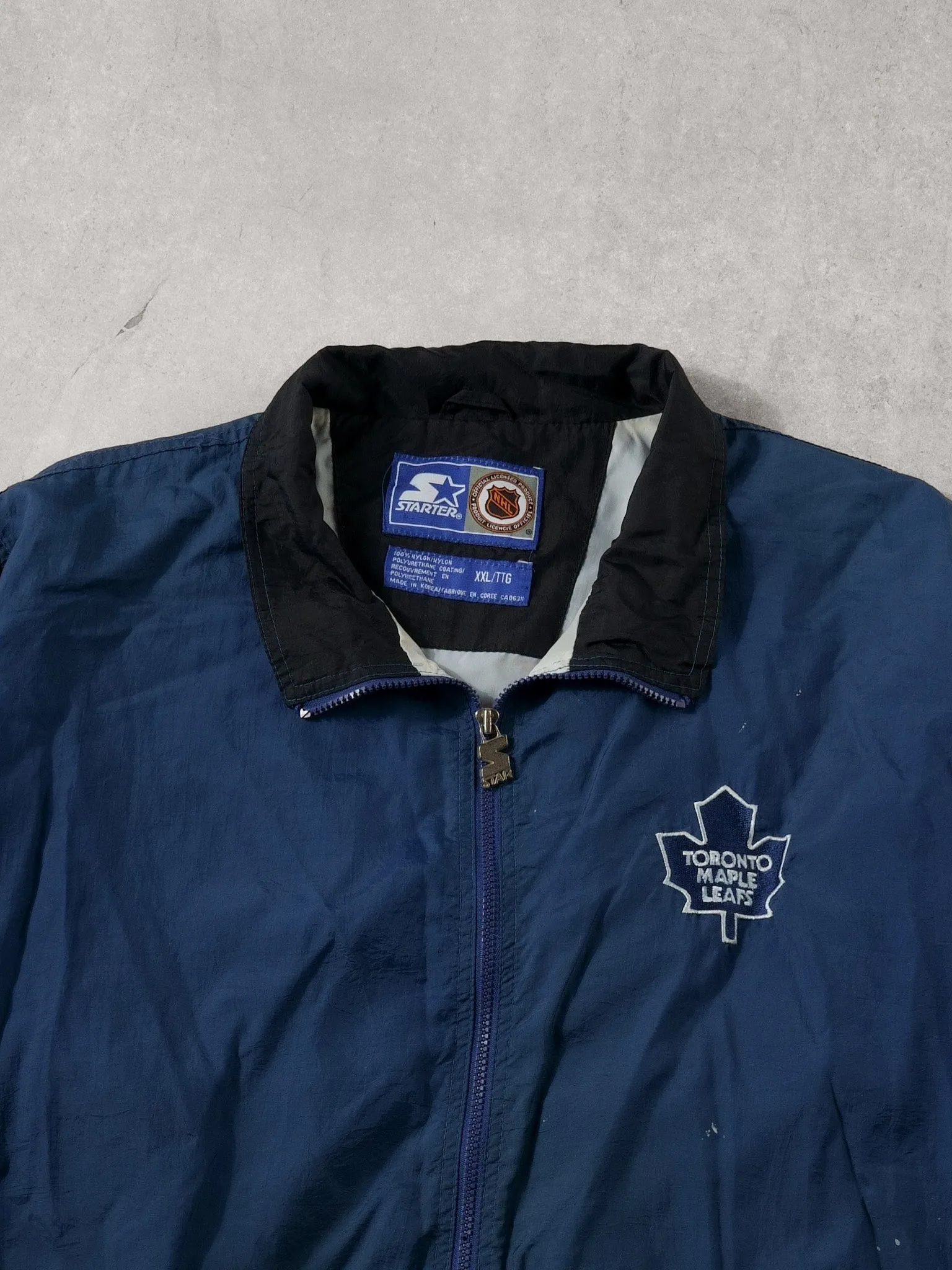 Vintage 90s Blue Toronto Maple Leafs NHL Starters Jacket (XXL) sold by Rebalance Vintage product image thumbnail 3