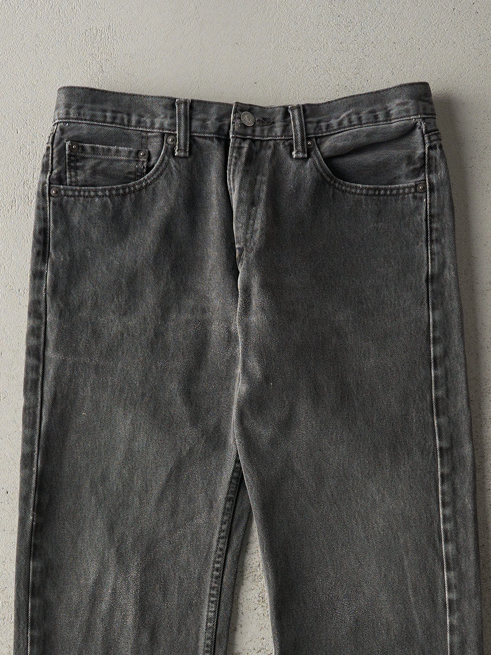 Vintage Y2K Grey Levi's 505 Denim Pants (33x30) sold by Rebalance Vintage product image thumbnail 4