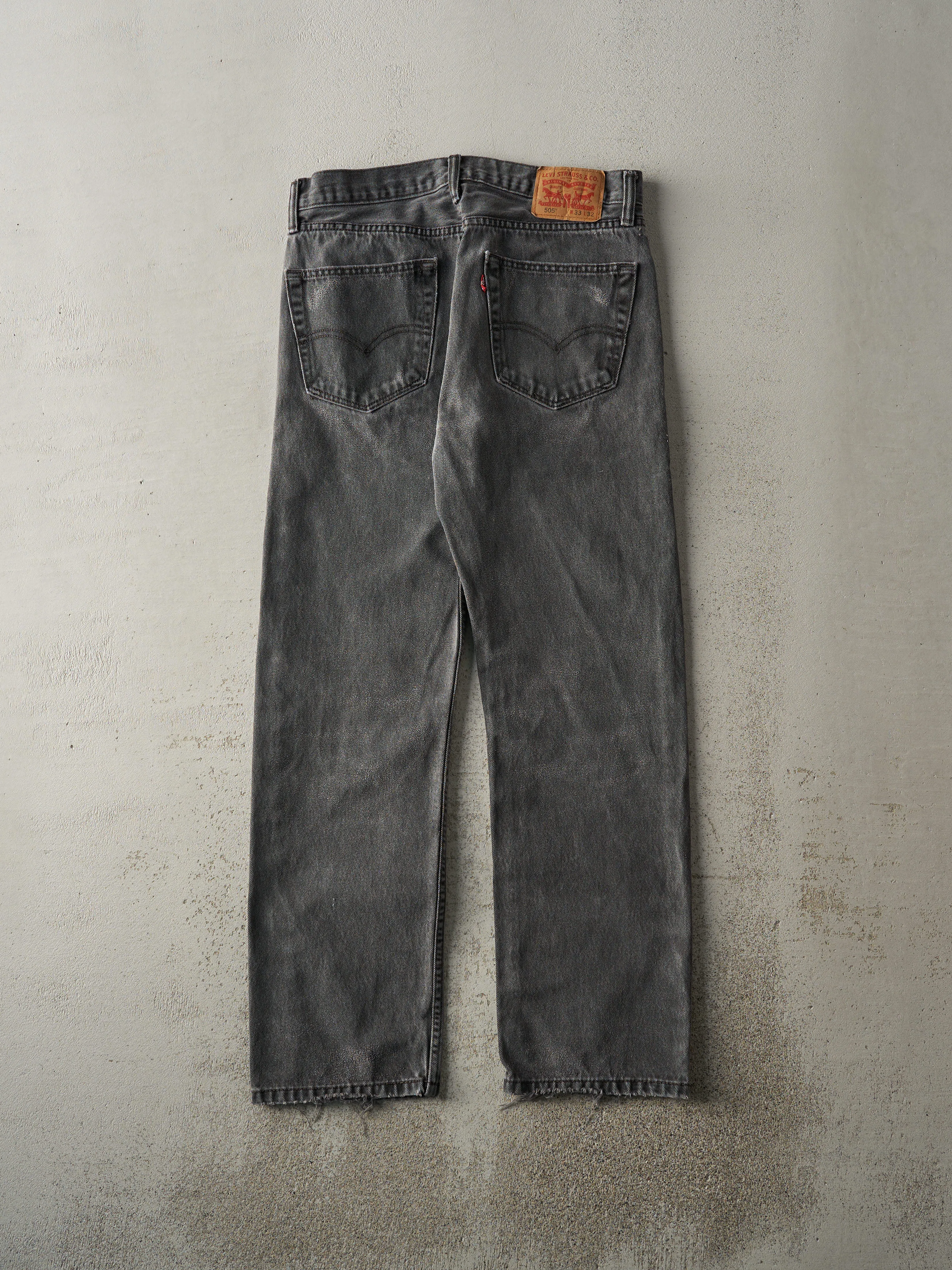 Vintage Y2K Grey Levi's 505 Denim Pants (33x30) sold by Rebalance Vintage product image thumbnail 3