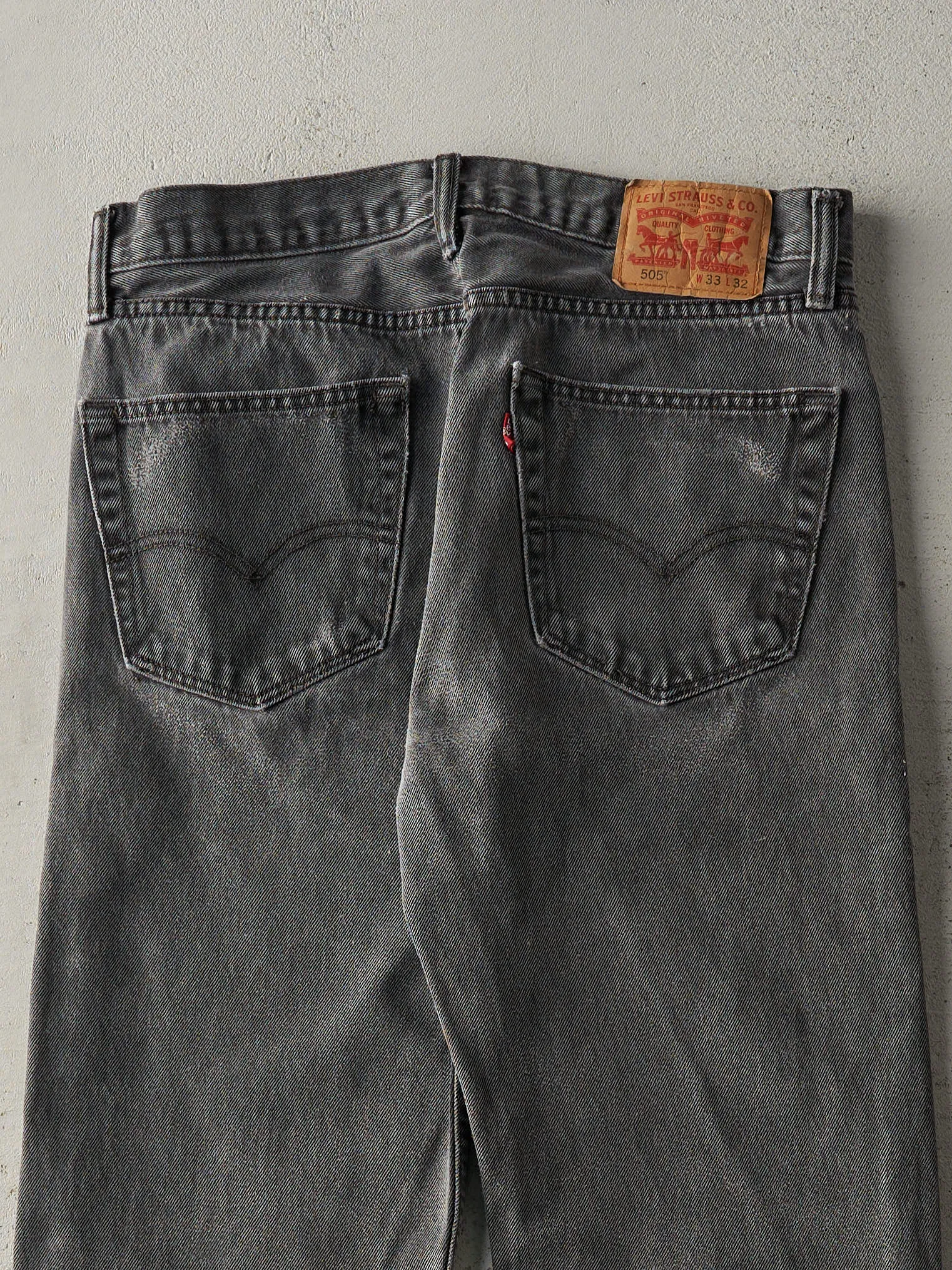 Vintage Y2K Grey Levi's 505 Denim Pants (33x30) sold by Rebalance Vintage product image thumbnail 5