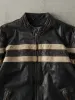 Vintage 90s Dark Brown Dimitri Montreal Leather Biker Jacket (L) sold by Rebalance Vintage