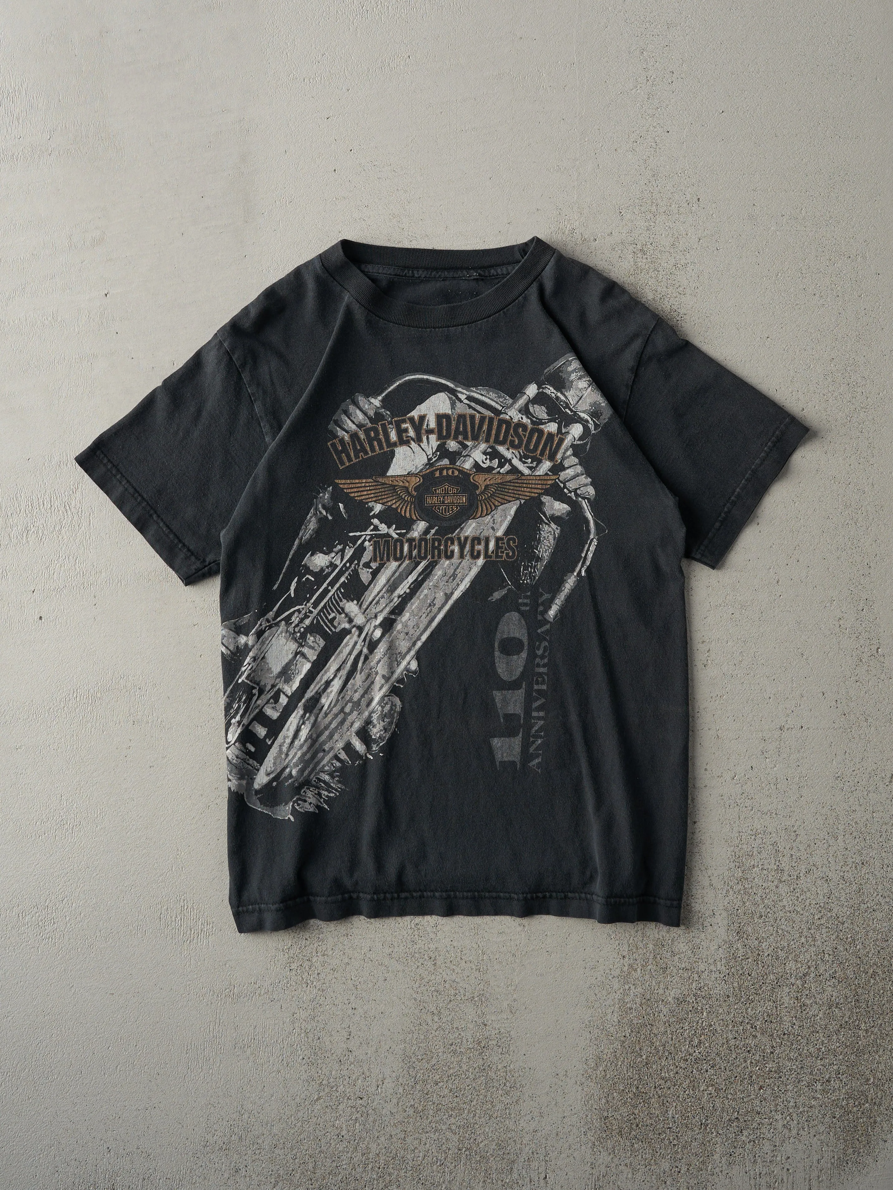 13' Faded Black Laval, Quebec Harley Davidson Tee (XS/S) sold by Rebalance Vintage