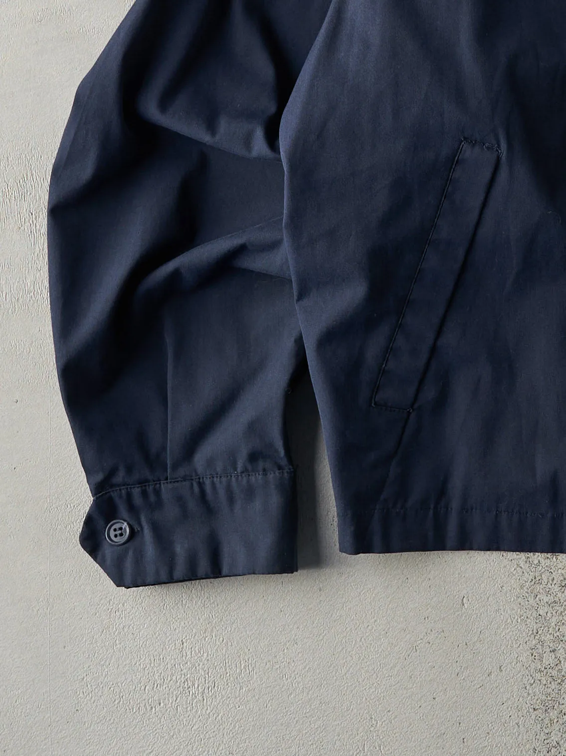 Vintage 60s Navy London Fog Embroidered Harrington Jacket (M) sold by Rebalance Vintage product image thumbnail 3