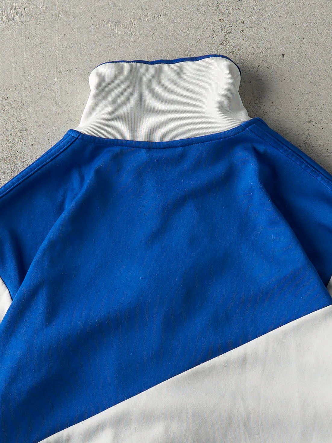 Vintage Y2K Blue & White Adidas x Real Madrid Soccer Club Jacket (M) sold by Rebalance Vintage product image thumbnail 5