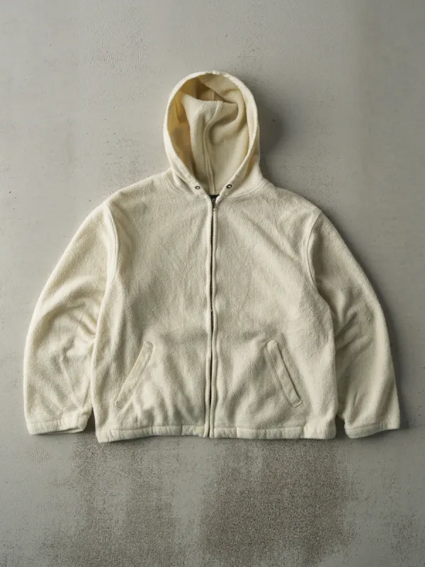 Vintage 90s Cream Polo by Ralph Lauren Fleece Zip Up Hoodie (M/L) sold by Rebalance Vintage