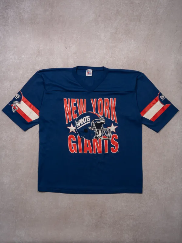 Vintage 90s New York Giants Cotton Jersey Shirt (L) sold by Rebalance Vintage