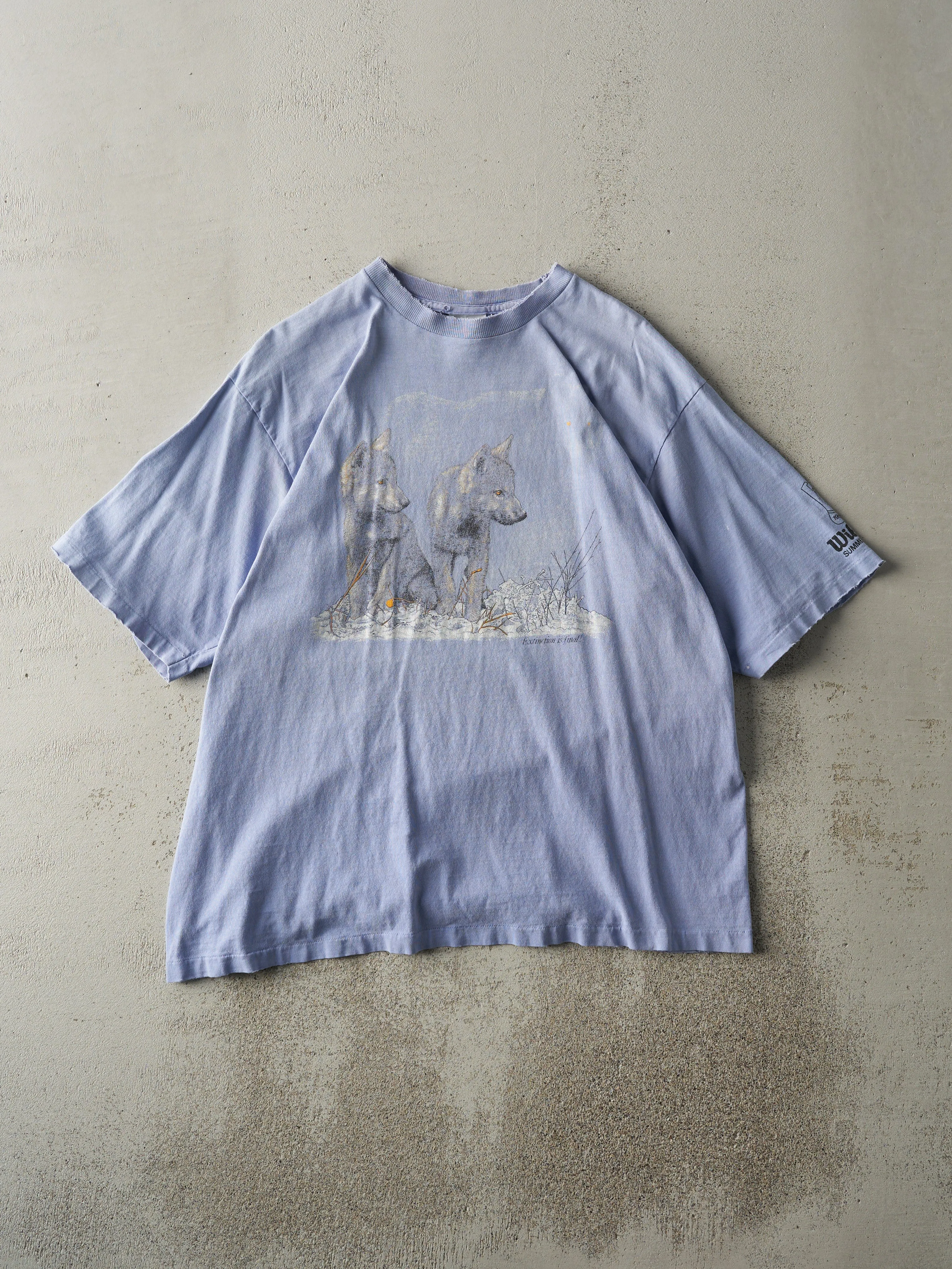 Vintage 93' Blue Extinction is Final Single Stitch Tee (L) sold by Rebalance Vintage