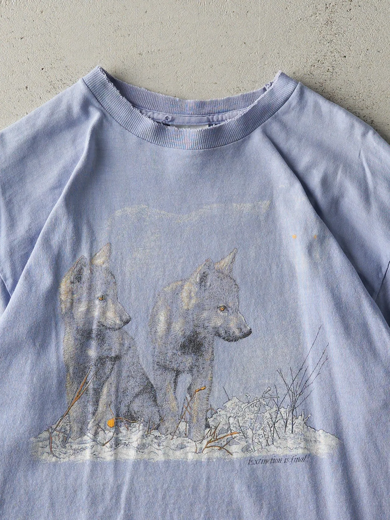 Vintage 93' Blue Extinction is Final Single Stitch Tee (L) sold by Rebalance Vintage product image thumbnail 2