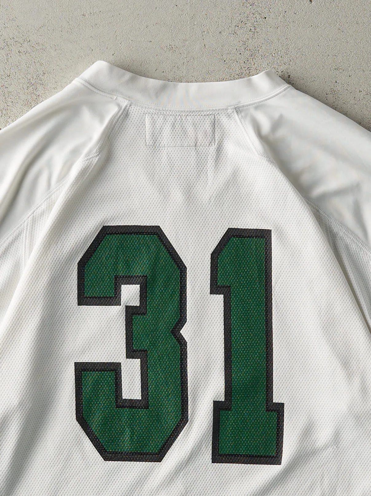 Vintage 90s White & Green Panthers #31 Jersey (L) sold by Rebalance Vintage product image thumbnail 5