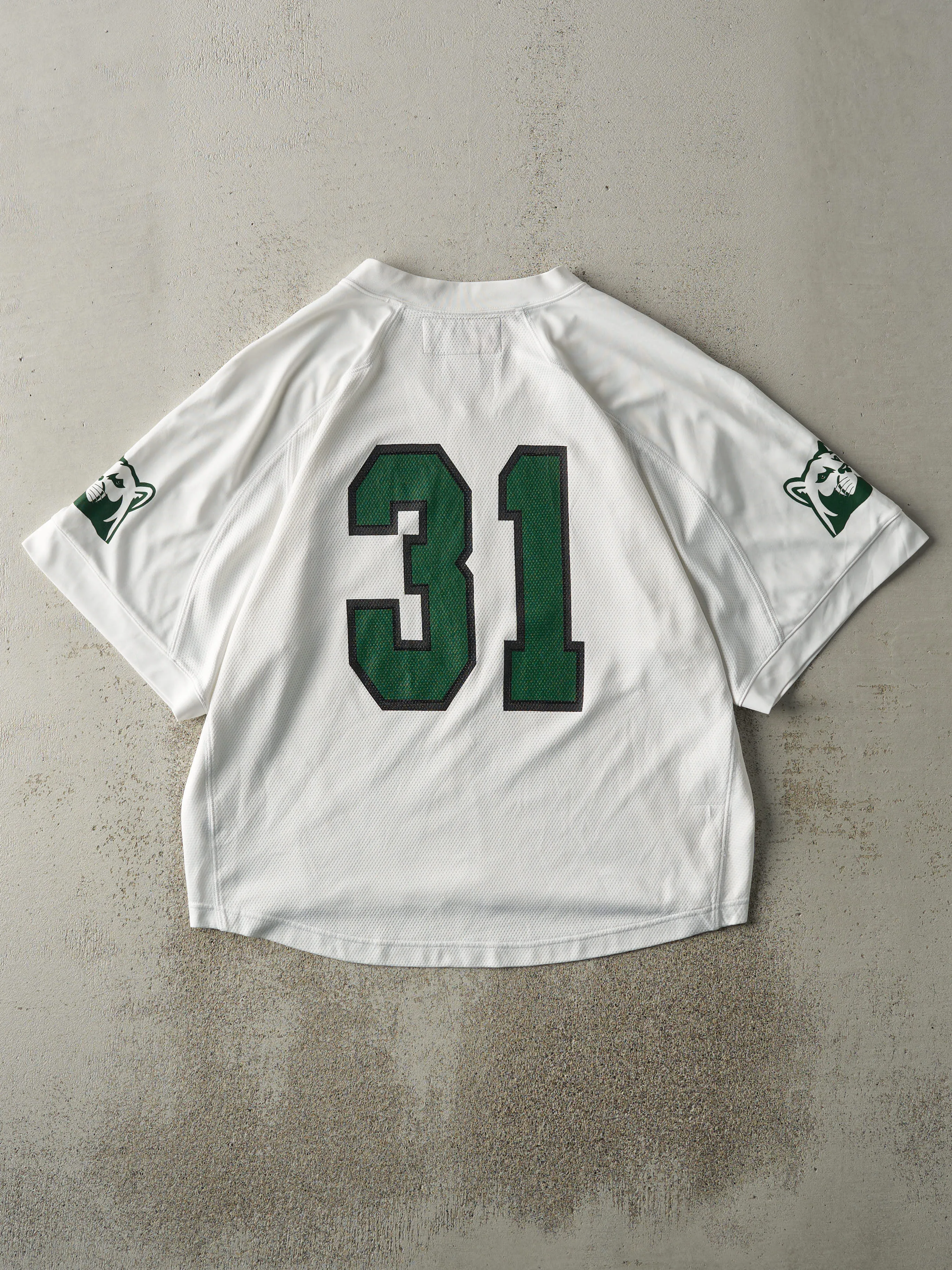Vintage 90s White & Green Panthers #31 Jersey (L) sold by Rebalance Vintage product image thumbnail 3