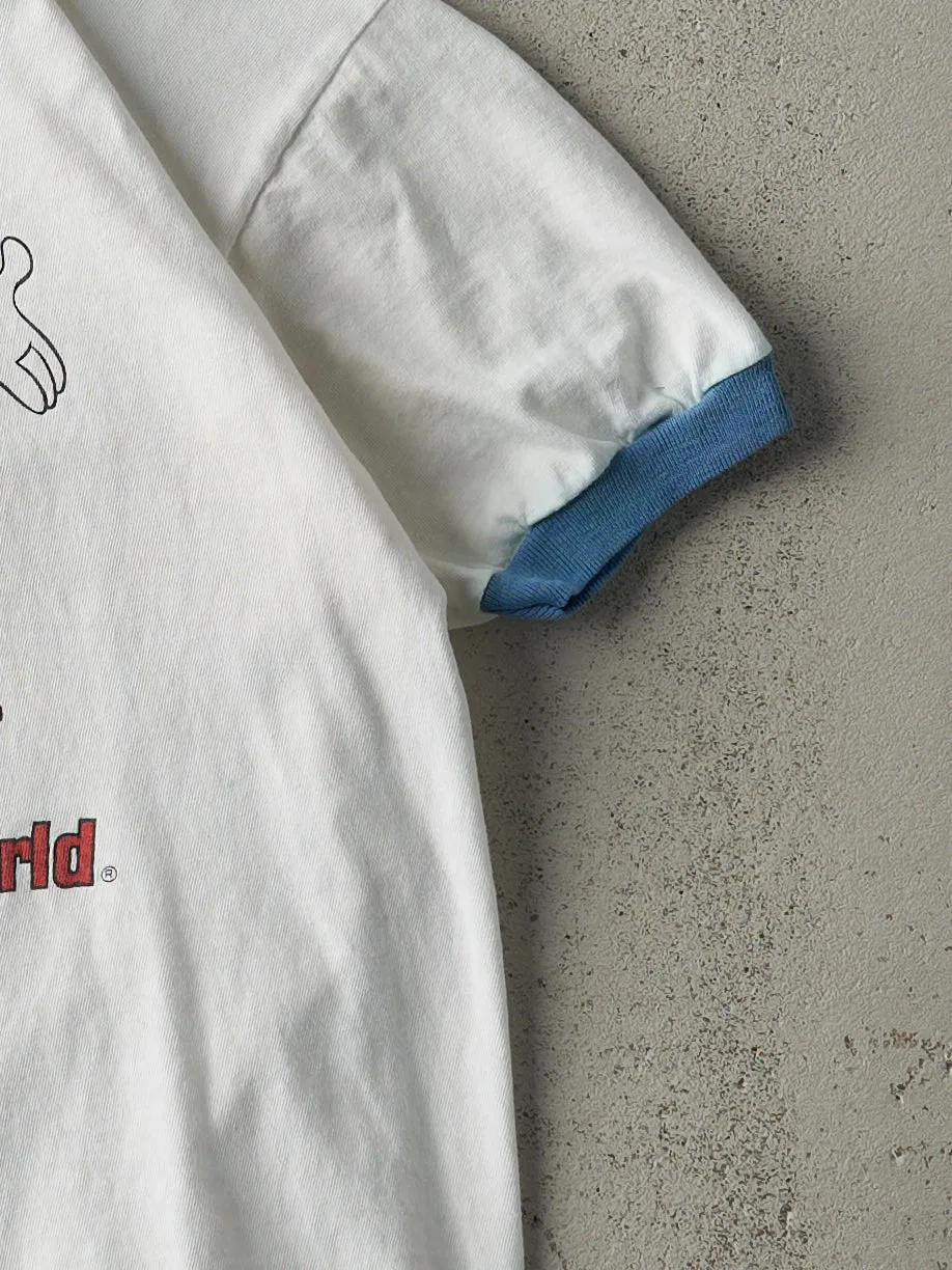 Vintage 90s White Donald Duck Disney Ringer Tee (S) sold by Rebalance Vintage product image thumbnail 3