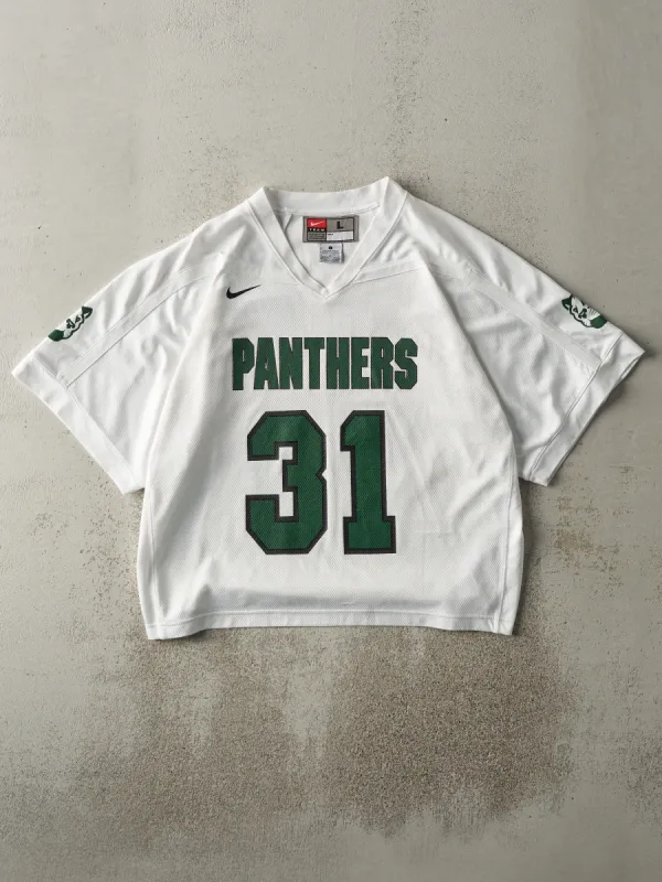 Vintage 90s White & Green Panthers #31 Jersey (L) sold by Rebalance Vintage