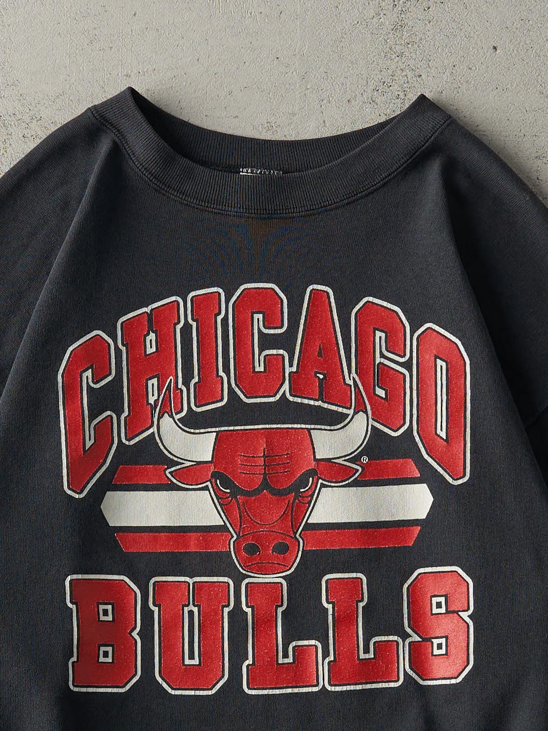 Vintage 90s Black Chicago Bulls Crewneck (M) sold by Rebalance Vintage product image thumbnail 2