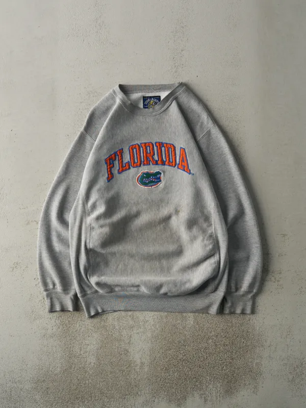 Vintage Y2K Grey University of Florida Gators Crewneck (M) sold by Rebalance Vintage