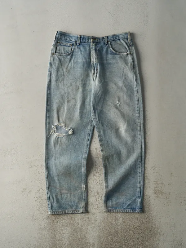 Vintage 90s Light Wash Carhartt Jeans (35.5x30) sold by Rebalance Vintage