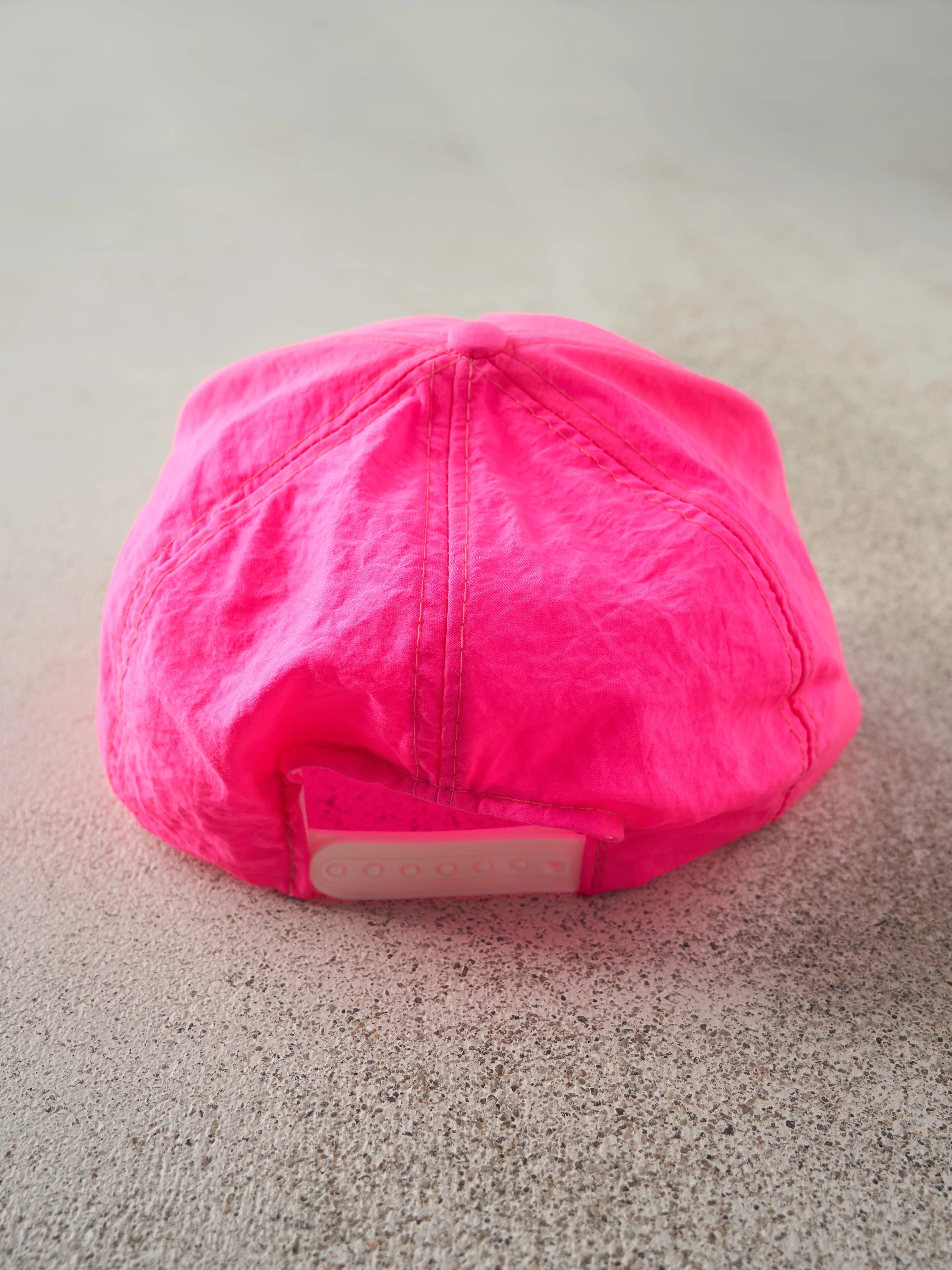 Vintage 80s Neon Pink White River Motor Inn Yukon Nylon Snapback sold by Rebalance Vintage product image thumbnail 3