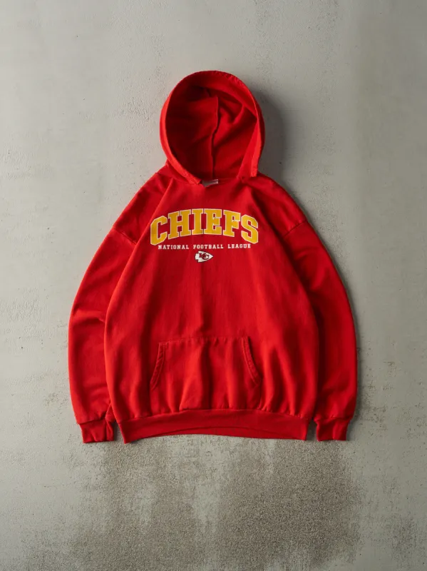 Vintage 90s Red Kansas City Chiefs Hoodie (M) sold by Rebalance Vintage