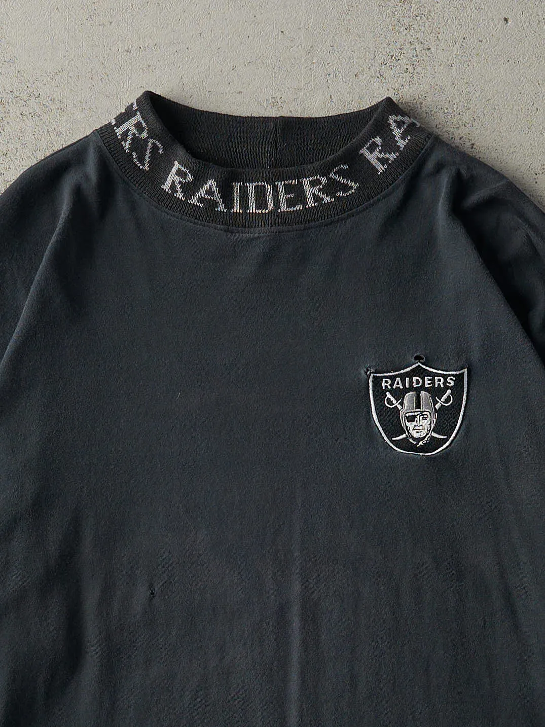 Vintage 90s Black LA Raiders Long Sleeve (L) sold by Rebalance Vintage product image thumbnail 3