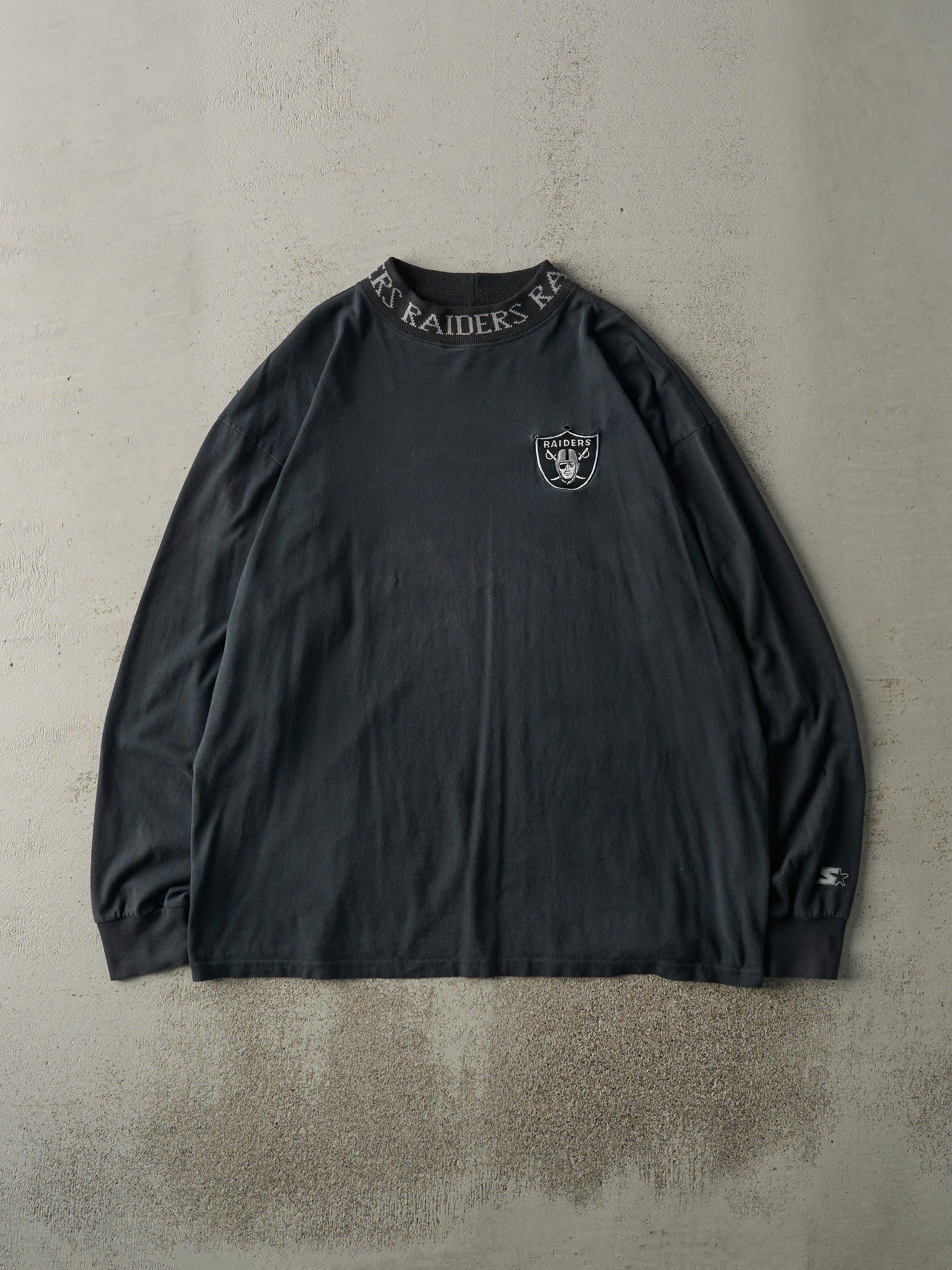 Vintage 90s Black LA Raiders Long Sleeve (L) sold by Rebalance Vintage product image thumbnail 2