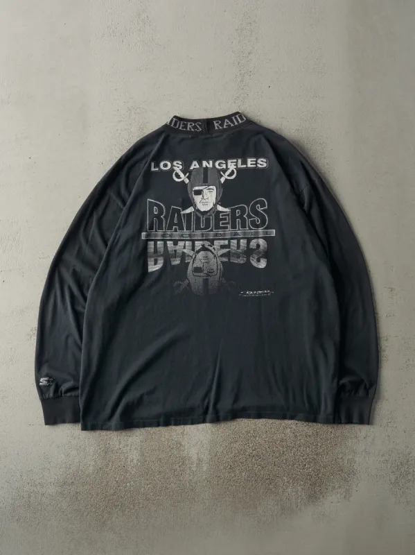 Vintage 90s Black LA Raiders Long Sleeve (L) sold by Rebalance Vintage