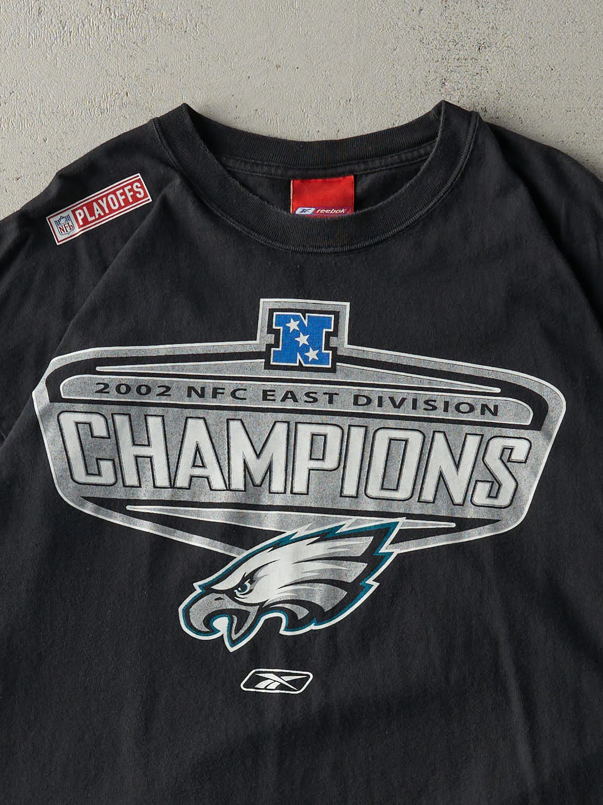 Vintage 02' Black Philadelphia Eagles NFC East Division Champs Tee (L/XL) sold by Rebalance Vintage product image thumbnail 2