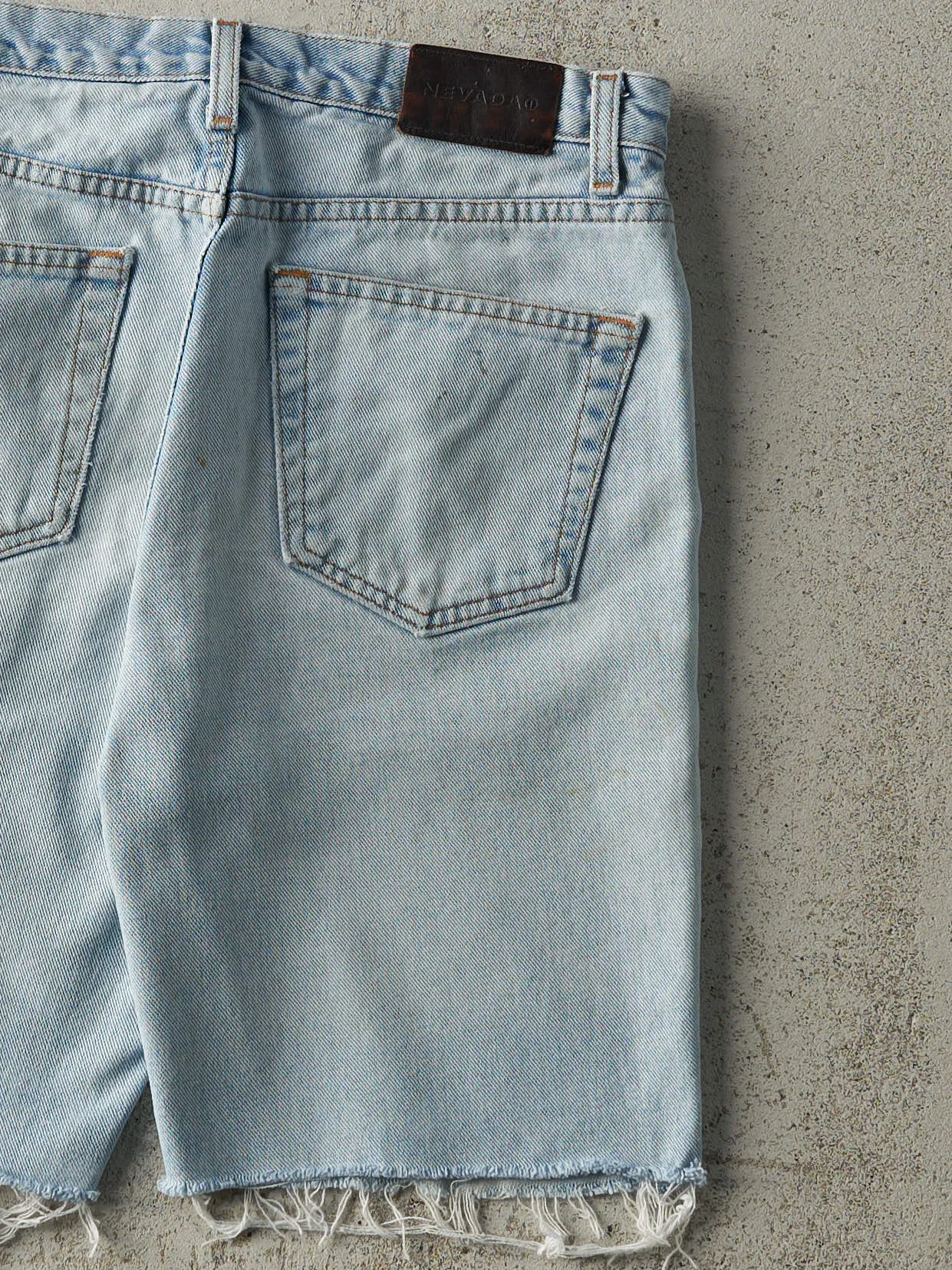 Vintage 90s Light Wash Nevada Cut Off Jean Shorts (32x9) sold by Rebalance Vintage product image thumbnail 5