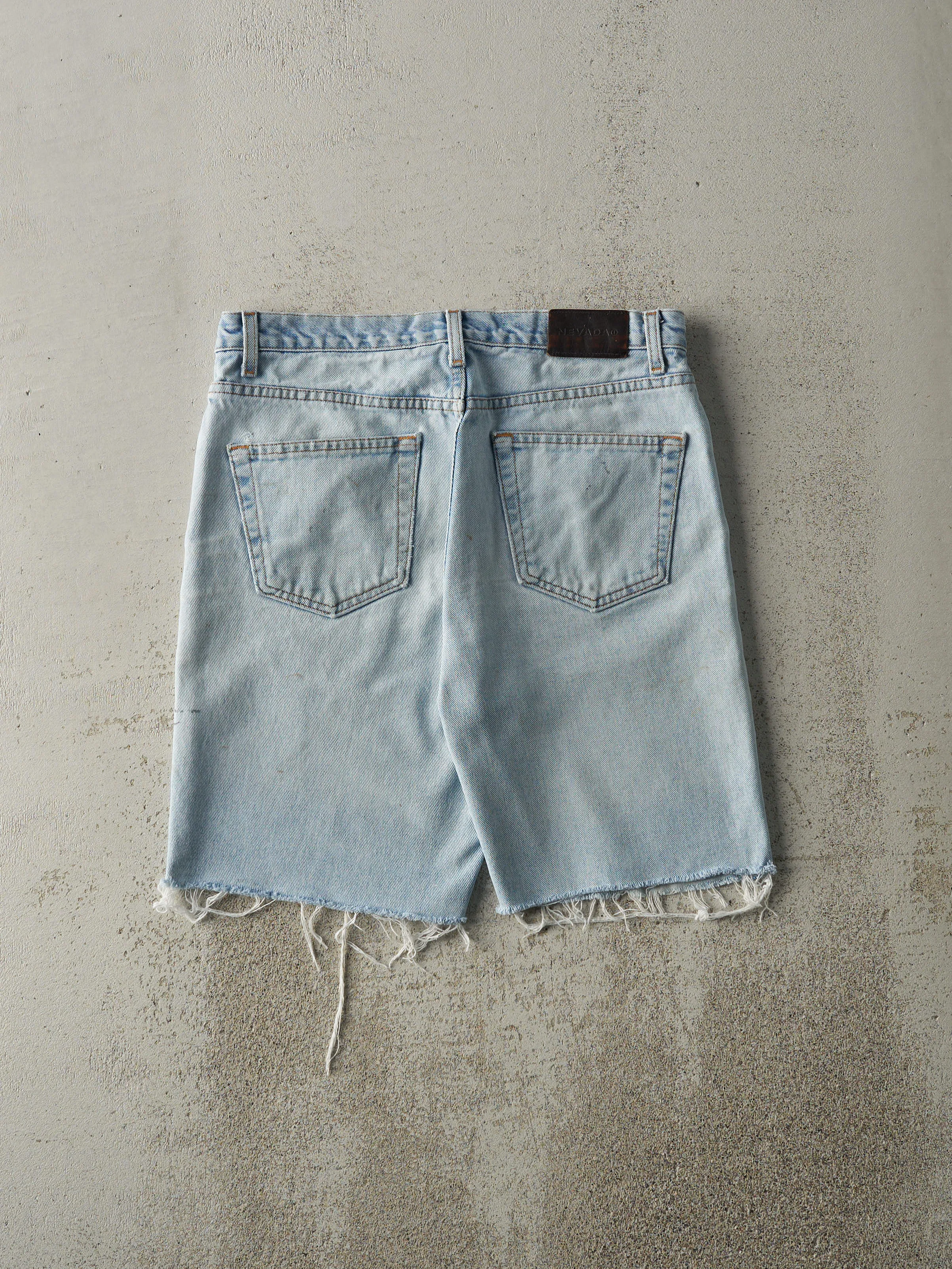 Vintage 90s Light Wash Nevada Cut Off Jean Shorts (32x9) sold by Rebalance Vintage product image thumbnail 3