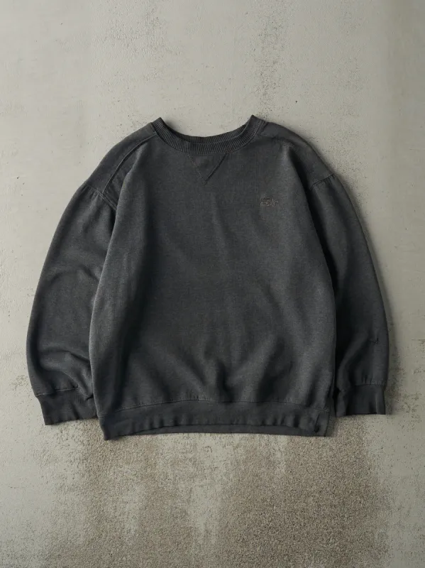 Vintage Y2K Charcoal Grey Starter Embroidered Boxy Crewneck (L) sold by Rebalance Vintage
