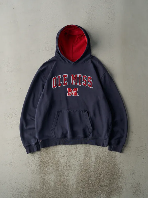 Vintage Y2K Navy Blue Ole Miss University of Mississippi Hoodie (L/XL) sold by Rebalance Vintage