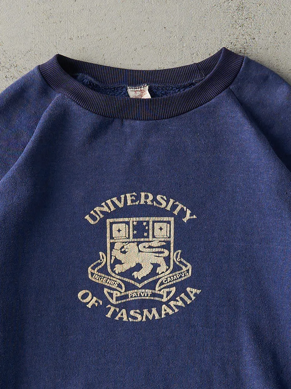 Vintage 80s Blue University of Tasmania Crewneck (L) sold by Rebalance Vintage product image thumbnail 2