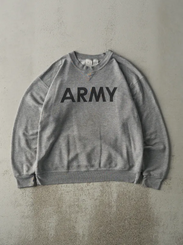 Vintage Y2K Grey US Army Crewneck (L) sold by Rebalance Vintage