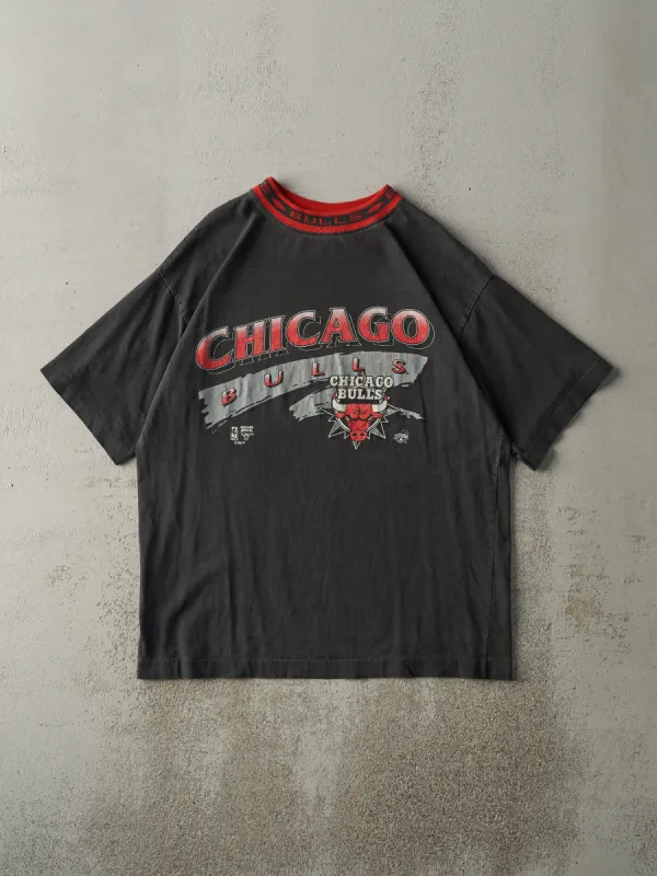 Vintage 90s Black & Red Chicago Bulls Tee (M) sold by Rebalance Vintage