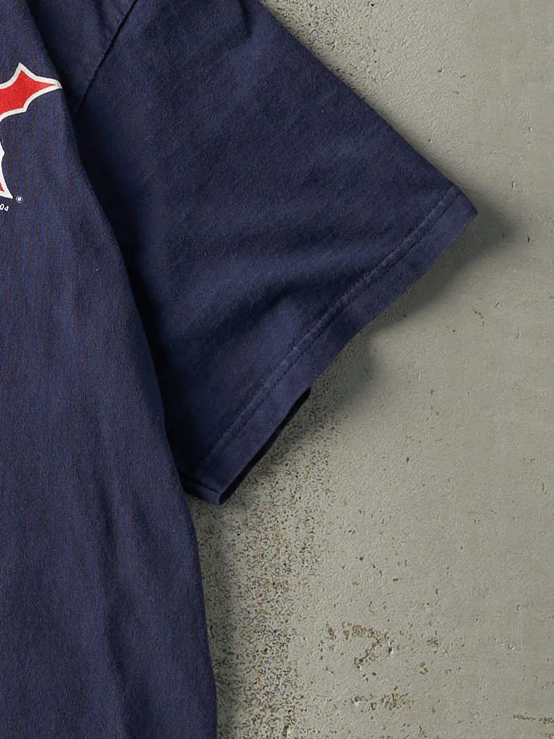 Vintage 04' Navy Blue Boston Red Sox Tee (M/L) sold by Rebalance Vintage product image thumbnail 3