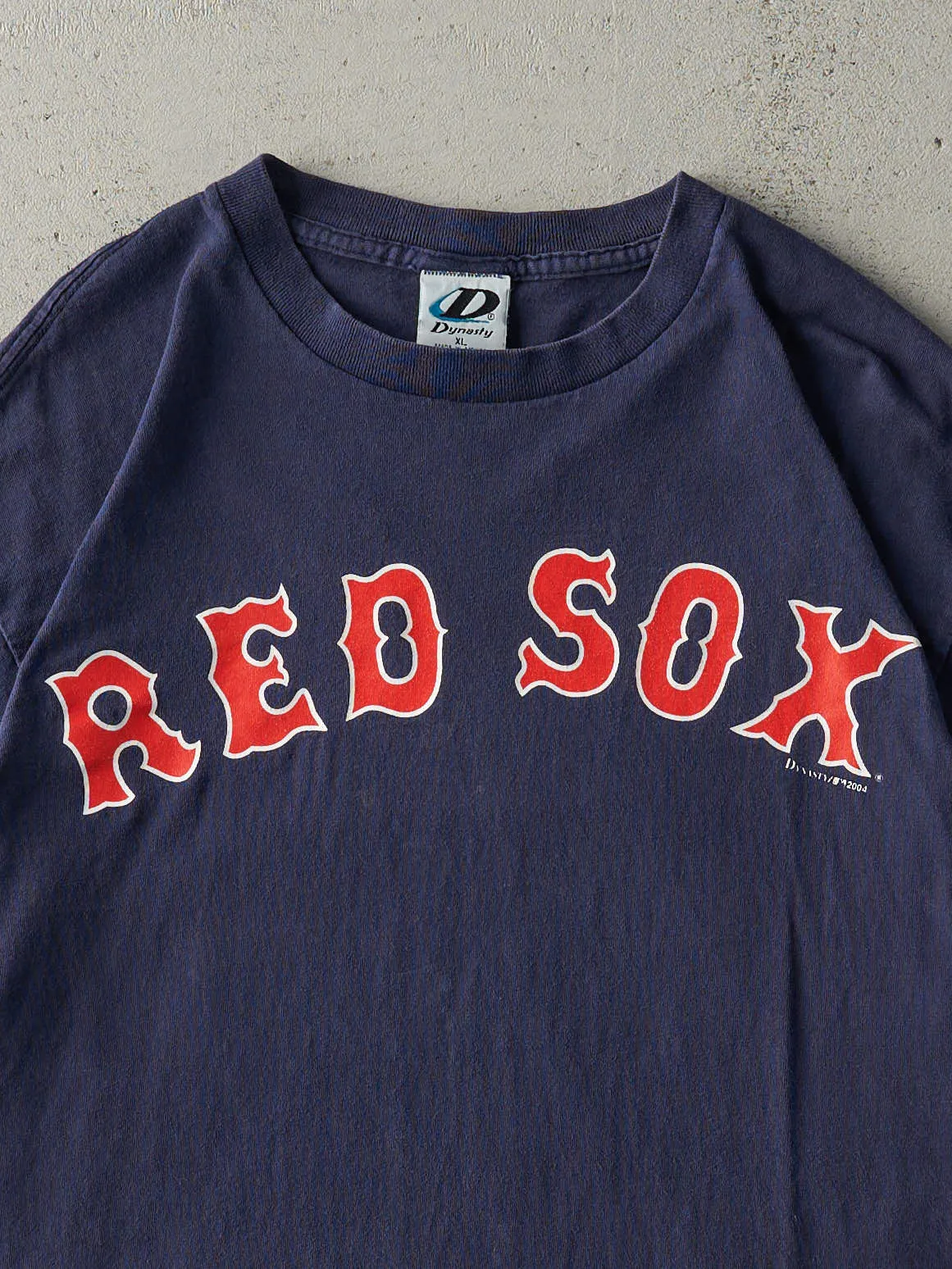 Vintage 04' Navy Blue Boston Red Sox Tee (M/L) sold by Rebalance Vintage product image thumbnail 2